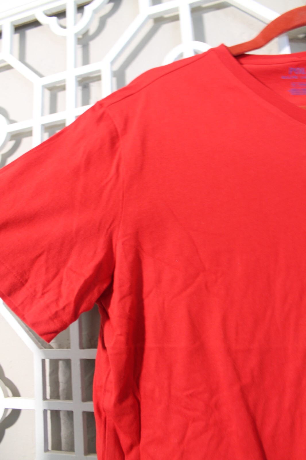 Ralph Lauren Camicia Uomo M Rosso Blu Pony Casual Outdoor Cotone Logo Uomo