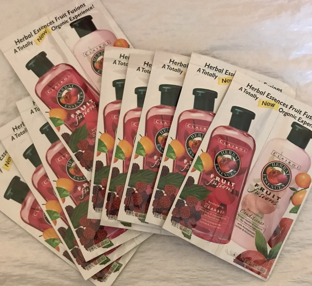 Herbal Essences Lot of 9 Trial Travel Fruit Fusion Shampoo Conditioner
