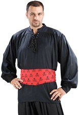 Shirt Medieval Poet's Pirate Cap'n Quincy Cosplay Costume Shirt