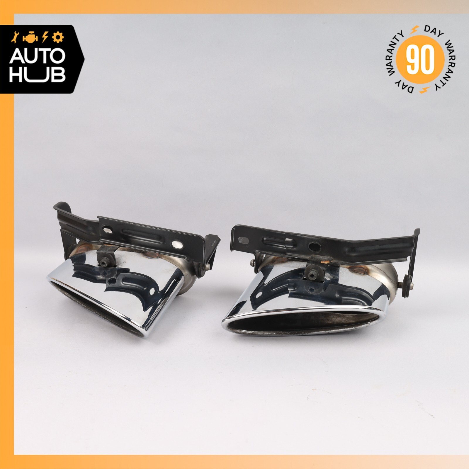 Bentley Continental GTC GT Exhaust Muffler Tips Left and Right Set OEM 59k