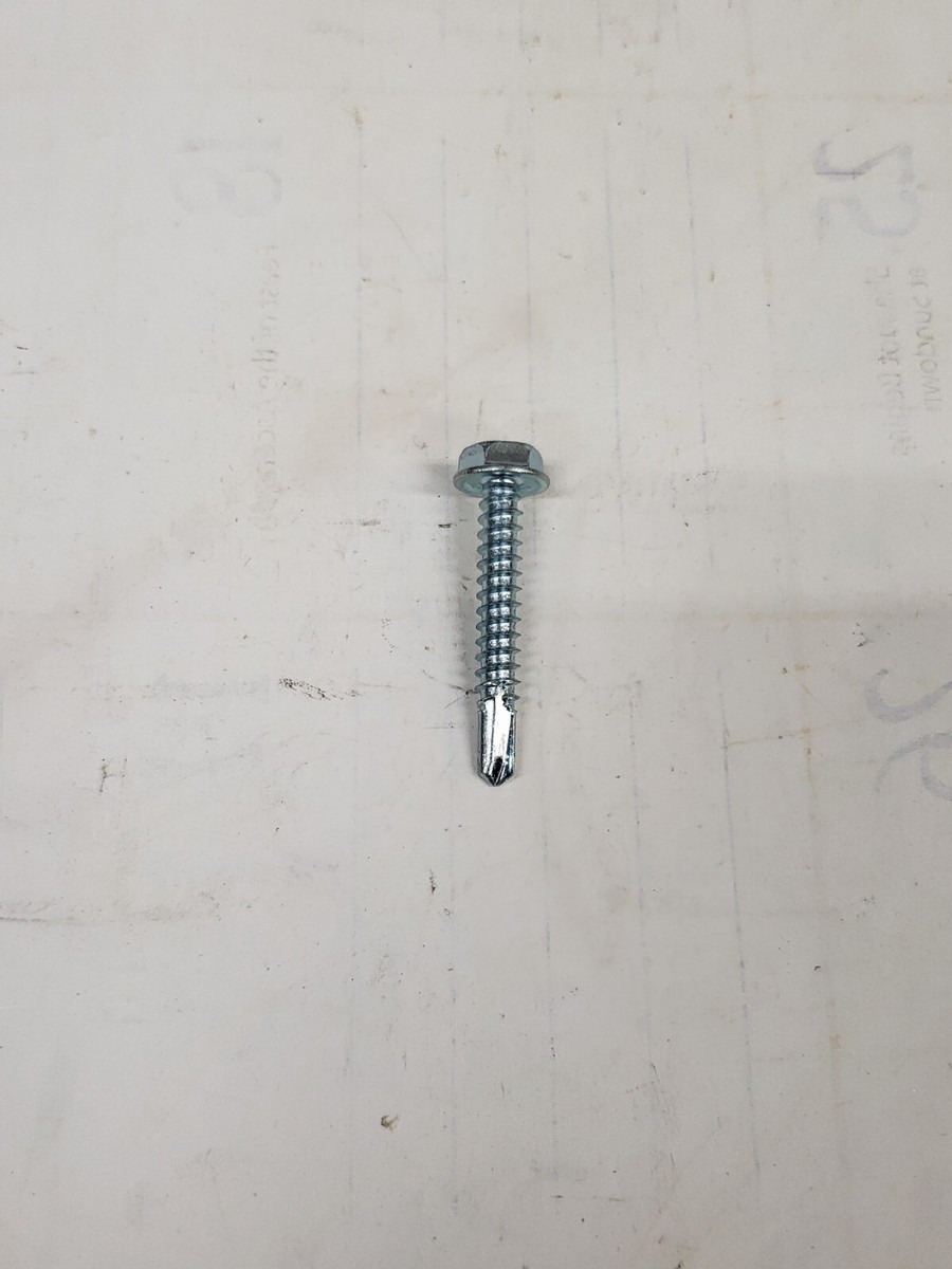 ●SELF MADE Bx/100 Hillman 560334 ZP Hex Head Self Drilling Screw 10-16