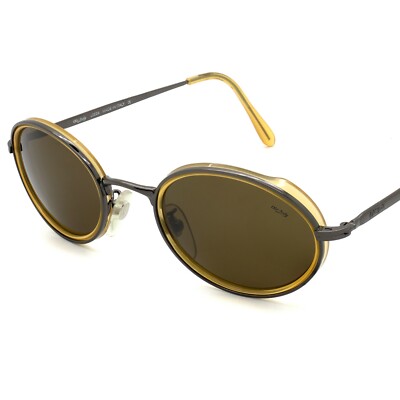 Lozza Women Vintage Sunglasses Gold Tone Frame Eye Wear Made in Italy Lozza Golden Rectangular Sunglasses, Made in Italy - Etsy main image 2