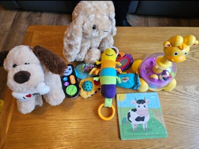 6 Teile Spielzeug Konvolut für Babys/ Kleinkinder. Lamaze Playskool Giraffe Stichsäge Sensorisch