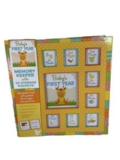 Baby's First Year Memory Keeper with 24 Storage Pockets - New And Super Cute