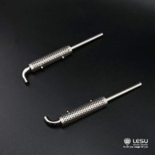 LESU 1/14 Scale Metal Exhaust Pipe Chimney 1pair for TAMIYA RC Car Truck Model