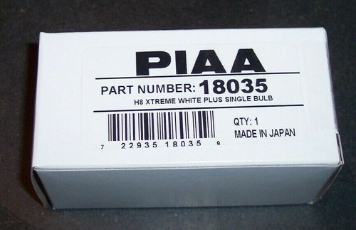 PIAA 18035 H8 Xtreme White Plus Halogen Bulb Fog Headlight Light Free Ship - Picture 5 of 5