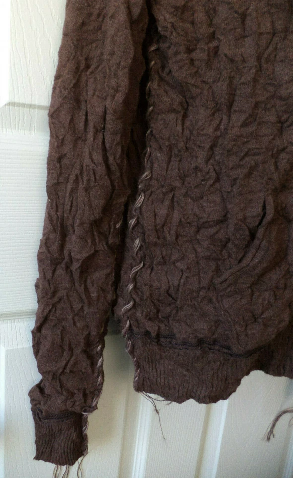 Chaqueta MM Unplugged by Miss Me Manga Larga Marrón Cremallera Completa Con Capucha Juniors Talla M Foto 3 de 4