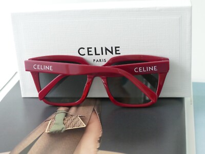 Celine Women\'s Dark Red Sunglasses Triomphe oval sunglasses in red - Celine Eyewear | Mytheresa main image 4