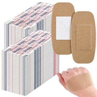 Sinmoe 600 Pcs Large Bandages Bulk Big Flexible 5 x 10 cm/ 2 x 4 Inch