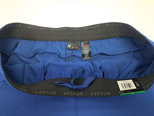 NWT Spyder Mens Active Stretch Zipp Pockets Blue ProW=B Shorts Blue XL #6719 - Picture 9 of 10