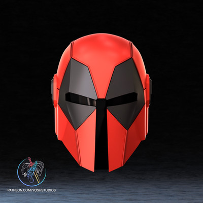 Mandalorian Deadpool Helm - Yosh Studios - DIY - bemalt