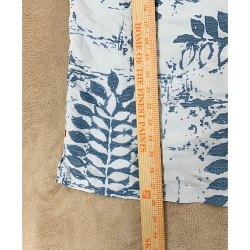 QuikSilver Tailored Fit Waterman Collection Shirt mens M Blue Floral S/S EUC - Picture 6 of 6