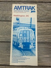 Vintage Amtrak Timetable 1981 Washington DC Silver Meteor Train Brochure