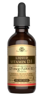 Vitamin D3 5000 IU 59ml Orangengeschmack Solgar