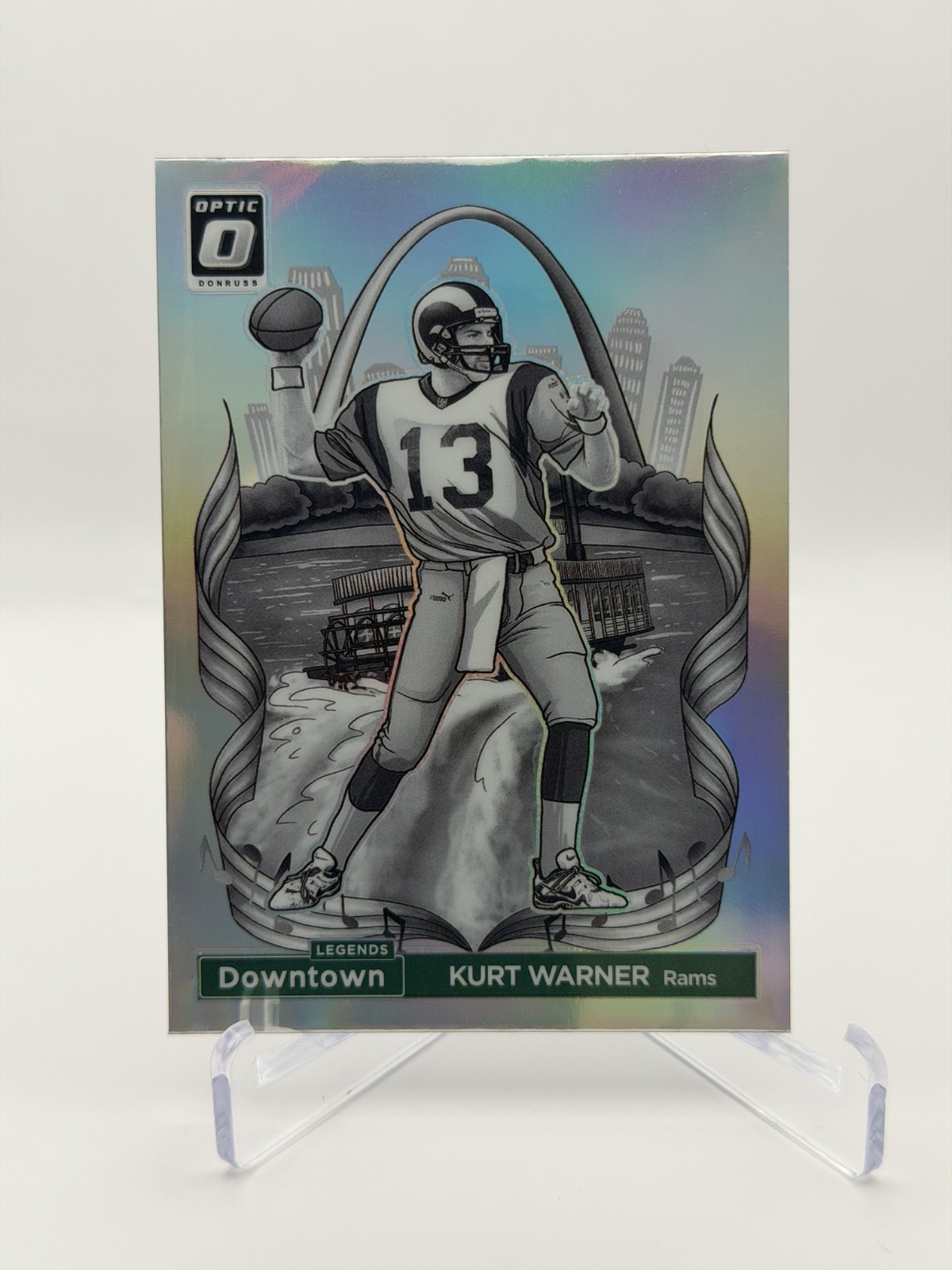 2024 Donruss Optic Kurt Warner Downtown! St. Louis Rams Case Hit SSP #2 Legends
