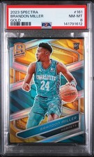 2023 PANINI SPECTRA GOLD #161 BRANDON MILLER ROOKIE RC 4/10 PSA 8
