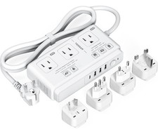 220V to 110V Voltage Converter, Universal Travel Adapter4 USB Charger 1 USB...