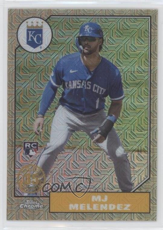 2022 Update 1987 Topps Chrome Silver Pack Series Mojo MJ Melendez #T87C-58 6ki