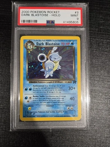 Dark Blastoise 3/82 Team Rocket Holo PSA 9