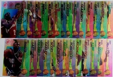 1994-95 Topps Stadium Club Basketball Clear Cut (27) Card Complete Set