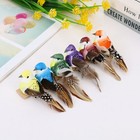 12PCS Artificial Bird Mini Simulation Feather Birds Fake Birds for Garden Decor