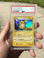 2007 RAICHU Pokemon Card #12 EX Power Keepers Stamped Reverse Holo Foil PSA 8 on eBay