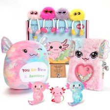 Axolotl Gifts for Girls: Axolotl Themed Gift Set for 4 5 6 7 8 Year Old Girls...