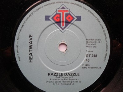 Heatwave Razzle Dazzle 7'' GTO GT248 EX 1979