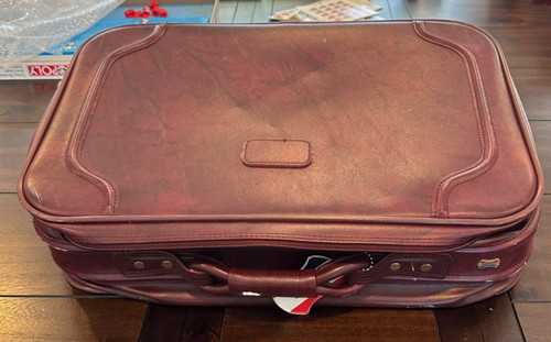 Vintage American Tourister Burgundy Suitcase 21"x14"