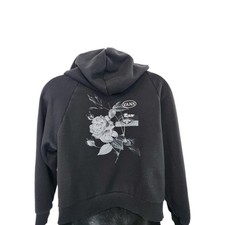 Vans Off The Wall Black Graphic Hoodie Youth Sz M