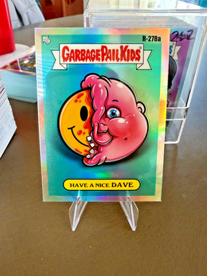 Have a Nice Dave 2024 Chrome Garbage Pail Kids Series 7 Art by Rory R-278A