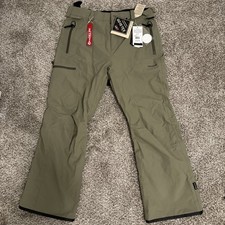 Volcom L GORE-TEX Men s Snow Pants Sage Green Size Medium Ski Waterproof NWT