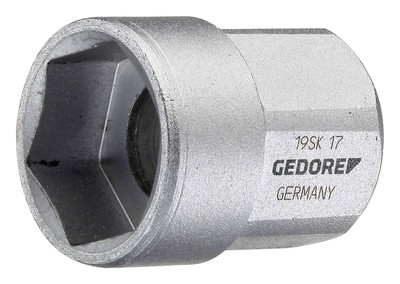 Gedore Steckschlüssel Einsatz Außensechskant 1/2'' Größe 16 x 26,5 mm 6-kant