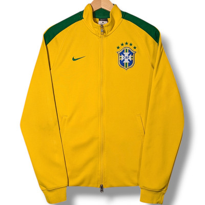 Nike Brasilien Trainingsjacke Herren klein gelb WM Fußball Tracksuit Top