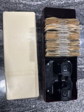Vintage 1946-1947 Bakelite View Master with Case and 60 Reels