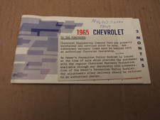 1965 Corvette Convertible Protection Plan Manual 1965 Corvette Convertible Protection Plan Manual