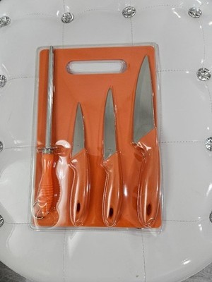 Handy Helper Knife and Cutting Board Set 5 Metal Knife Blades NEW