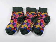 Bombas Lightweight Quarter Socks Lot Of 3 Pairs Floral Size Youth/Adult Small