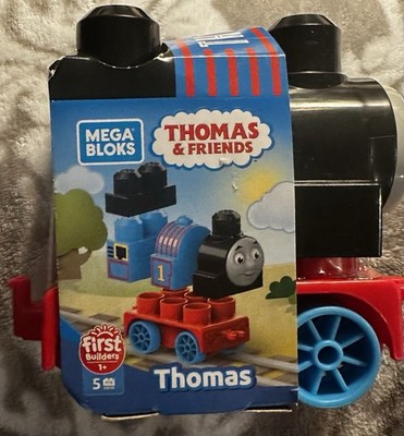 MEGA BLOKS Thomas & Friends Thomas 5-Piece 5'' Block Train Build Set New Package