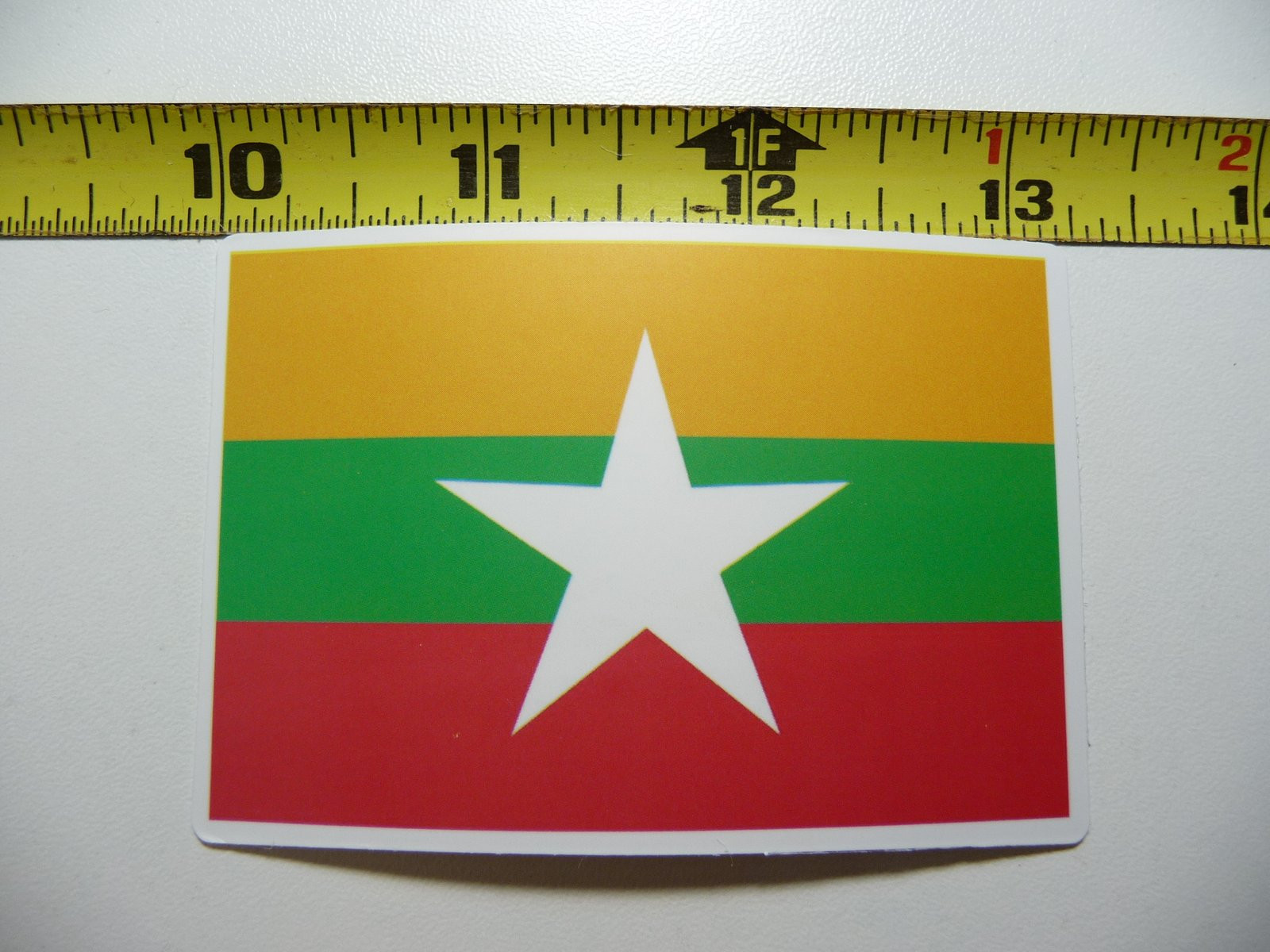 Show Your Myanmar Pride with a Durable Flag Decal Sticker