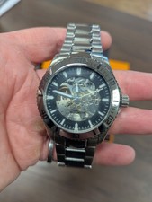 Stuhrling Original Automatic Skeleton Watch – Stainless Steel