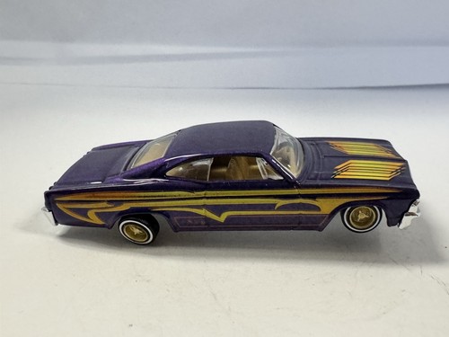 1996 Hot Wheels '65 Chevy Impala Lowrider purple loose 3-D printed wheels - Picture 3 of 22