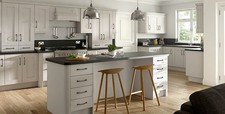 NEW - NOT EX-DISPLAY - SHAKER KITCHEN 10 UNIT OFFER - CASHMERE ASH - £2999