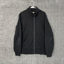 Burberry Uniform Men  S Black Zip Up Sweatshirt Size Large Essential