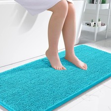 OLANLY Large Bathroom Rugs 50x30, Extra Soft Absorbent Chenille Bath Rugs