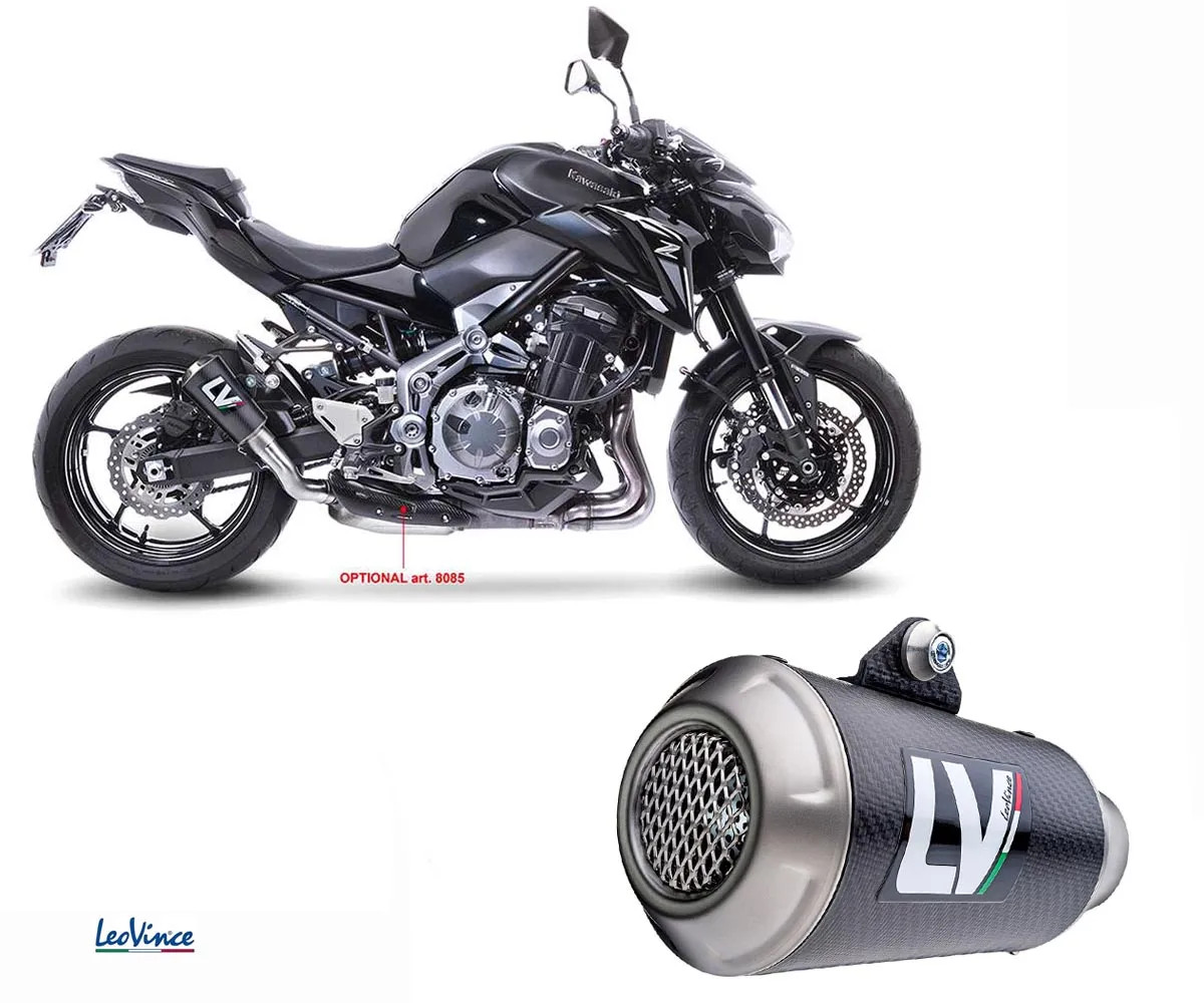 Exhausts Leovince homologated LV-10 carbon KAWASAKI Z 900 A2 2018 > 2024