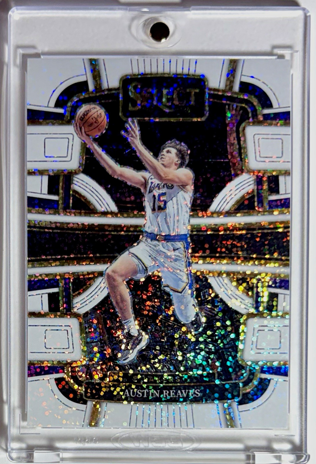 Panini 2023-24 Select Concourse Prizm Austin Reaves #52 Los Angeles Lakers view 1