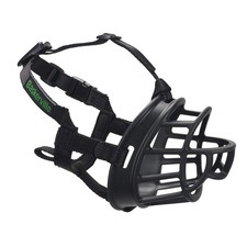 Baskerville ULTRA Breathable Adjustable Padded Dog Training Muzzle Size 6 Black