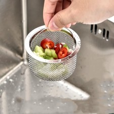 Stainless Steel Sink Drain Filter Fine Net Thicken Sink Sewer Strainers Kitchen