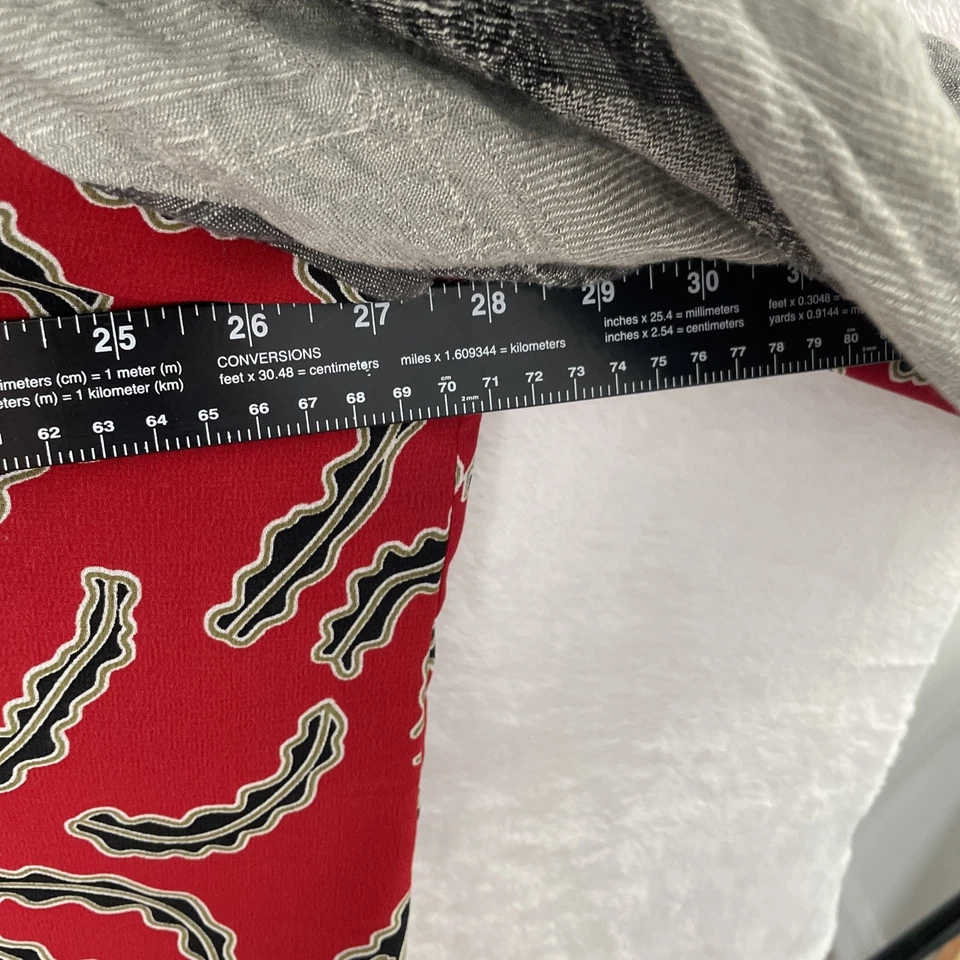 Ulla Popken Womans Blouse Top Multicolor Geometric Plus 24/26 Polyester 3/4 V - Image 4 of 4